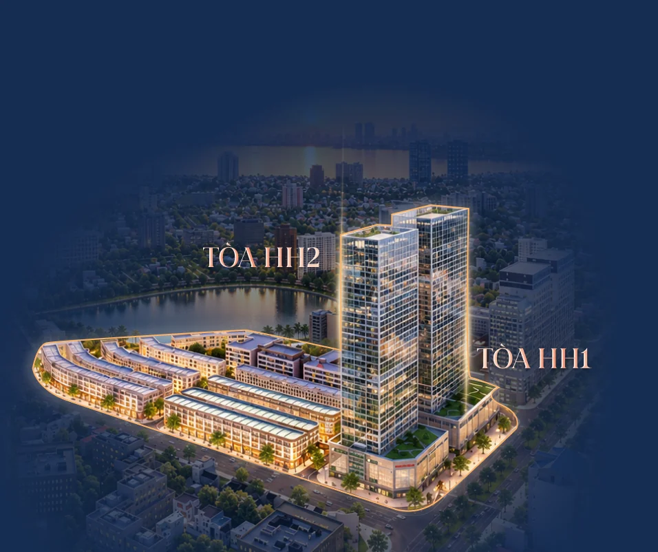 Hai toà tháp HH1 và HH2 tại Vinhomes The Gallery Giảng Võ
